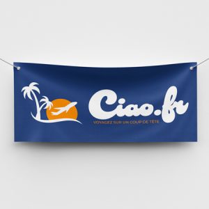 Bâche publicitaire imprimée
