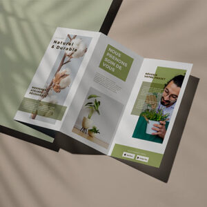 Dépliant A4 plié en 3