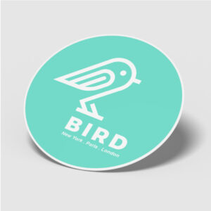 Autocollant 15 cm rond