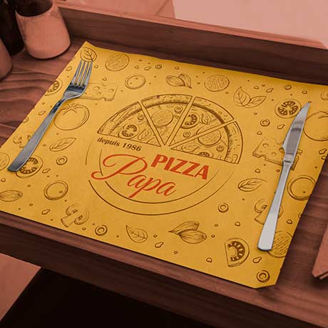 Imprimeur de sets de table : qualité professionnelle pour vos designs sur-mesure. Imprimeur set de table