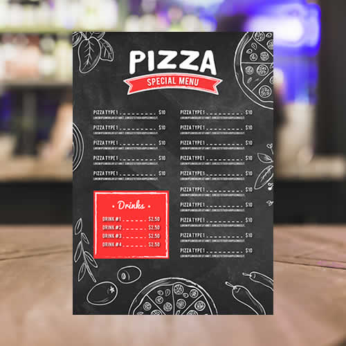 Impression en ligne de votre menu indéchirable chez Fac Imprimeur Imprimer menu indéchirable en ligne