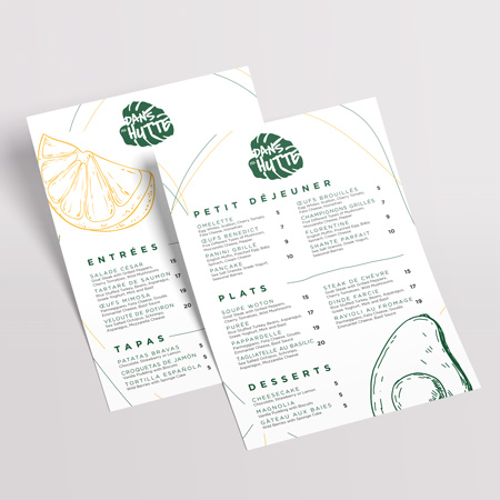 Résistant, pratique et toujours impeccable !
Optez pour le menu simple en papier indéchirable, parfait pour un usage intensif en salle ou en terrasse. Menu simple en papier indéchirable