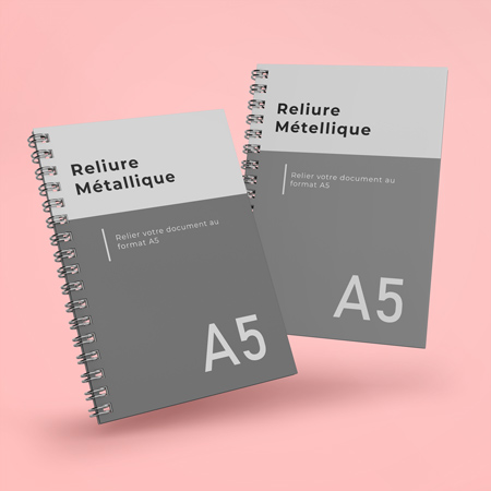 Reliures métalliques A5 pour une finition robuste et professionnelle. Reliures métallique au format A5