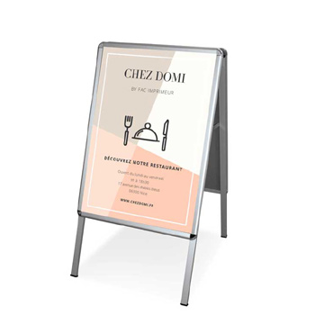Un stop trottoir chevalet pour votre communication Stop trottoir chevalet