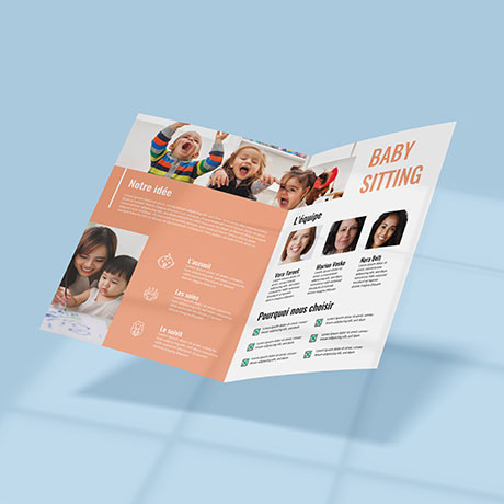 Dépliant 2 volets express : une impression rapide pour vos besoins urgents. Dépliant 2 volets express