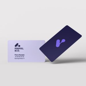 Carte de visite plastique