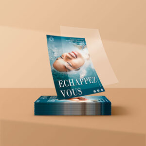 Imprimer un flyer A6 en avec pelliculage