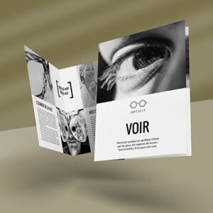 Dépliant A4 plié en 2