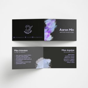 Carte de Visite pliée