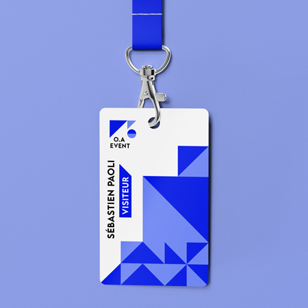 Badge évènementiel à personnaliser en ligne. Badge personnalisé