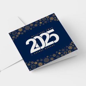 Impression carte de voeux carré