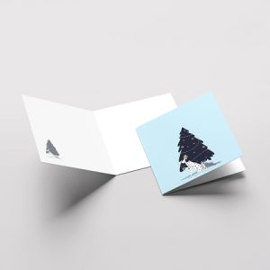 Carte de voeux carré plié