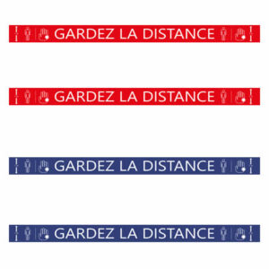 Bandes de distanciation covid-19