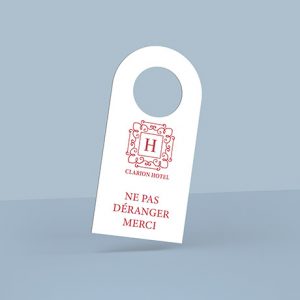 Impression accroche porte