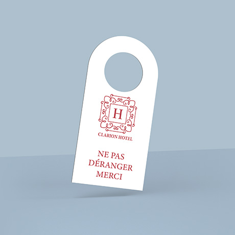 Attirez l'attention avec style grâce à notre service d'impression d'accroche-portes Impression accroche porte