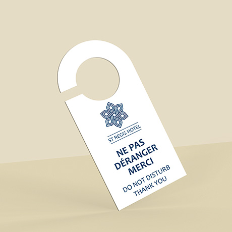 Accroche porte personnalisable hôtel Accroche porte pour chambre d'hôtel