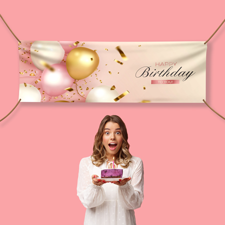 Banderole personnalisée d'anniversaire : un décor unique pour une fête inoubliable. Banderole personnalisée anniversaire