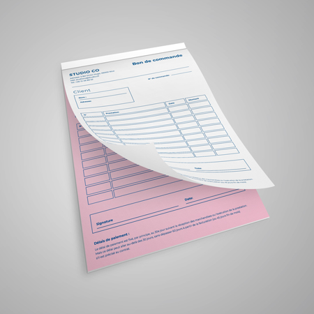 Carnet autocopiant une couleur : pratique et efficace pour vos duplicatas. Carnet autocopiant une couleur