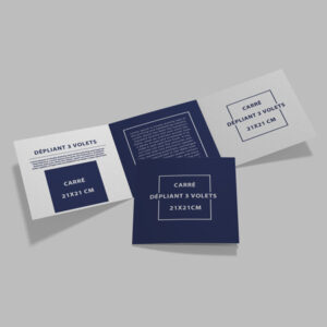 Dépliant carré