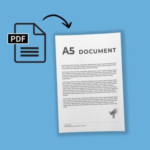 Impression format A5 Noir et Blanc