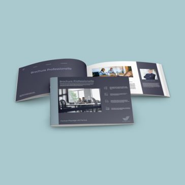 Conception de brochure paysage au format A5