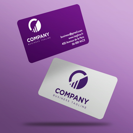 Carte de visite en PVC à personnaliser en ligne Carte de visite PVC