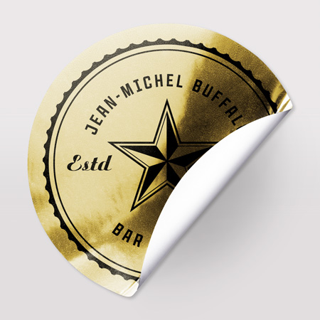 Sticker or – une touche brillante pour sublimer vos créations. Sticker or