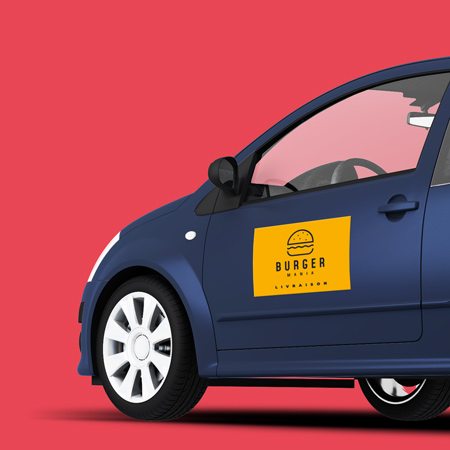 Personnalisez vos plaques de voiture aimantées avec une impression de haute qualité pour une visibilité maximale et une fixation facile. Impression Plaque de voiture aimanté