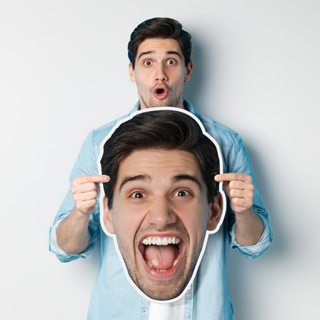 Faites sensation avec une tête géante personnalisée unique Tête géante personnalisée