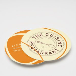 Carte de visite ronde