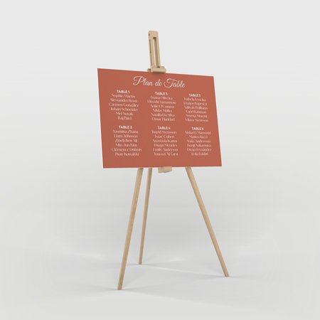 Un plan de table mariage élégant pour une réception bien organisée Plan de table mariage