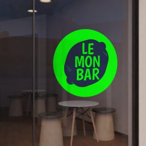 Impression sur Adhésif fluo