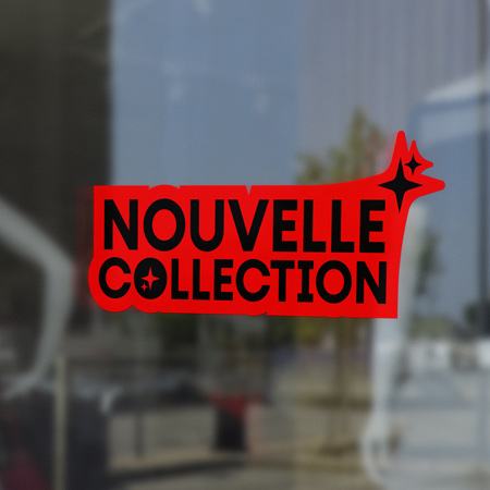 Impression fluo sur masure Adhésif fluo sur mesure