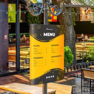 Impression cache poteau