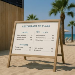 impression porte menu