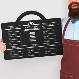 Impression panneau menu