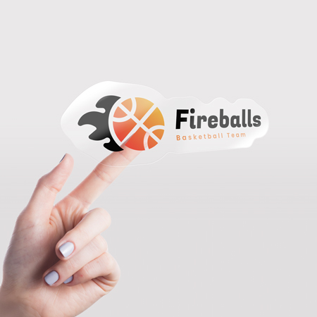 Sticker transparent personnalisé – Idéal pour un marquage discret et élégant sur vitres, vitrines ou surfaces lisses. Sticker transparent