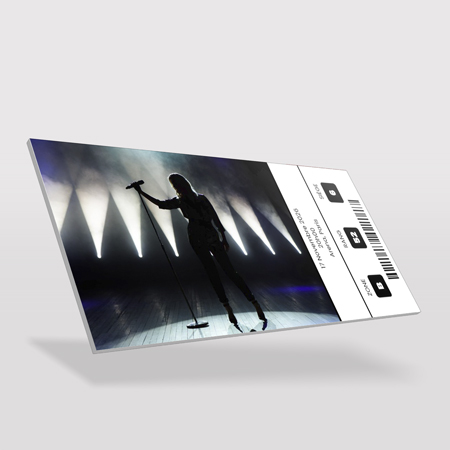 Une carte cadeau résistante et élégante pour offrir une expérience musicale inoubliable. Carte cadeau concert pvc