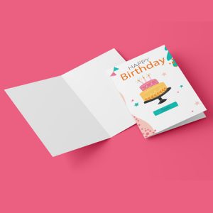 Carte anniversaire A5 pliée