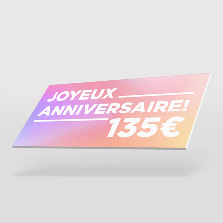 Carte cadeau PVC — format bancaire, durable et premium. Carte cadeau PVC