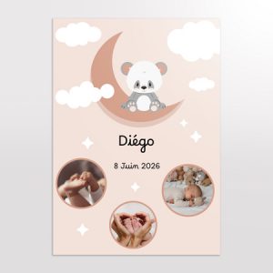 Affiche naissance personnalisée