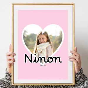 Affiche photo prénom