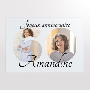 affiche anniversaire personnalisé