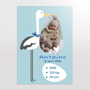 affiche photo naissance
