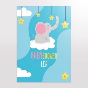 imprimer une affiche pour une baby shower