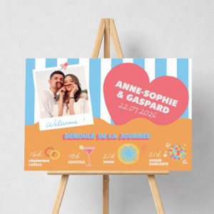 Panneau affichage mariage