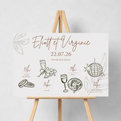 Panneau d'entrée mariage