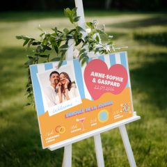 Pancarte affichage mariage