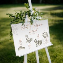 Pancarte d’entrée mariage