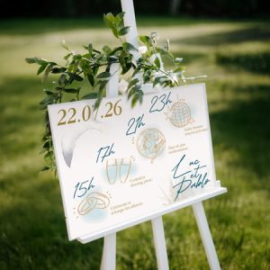 Panneau mariage elle lui